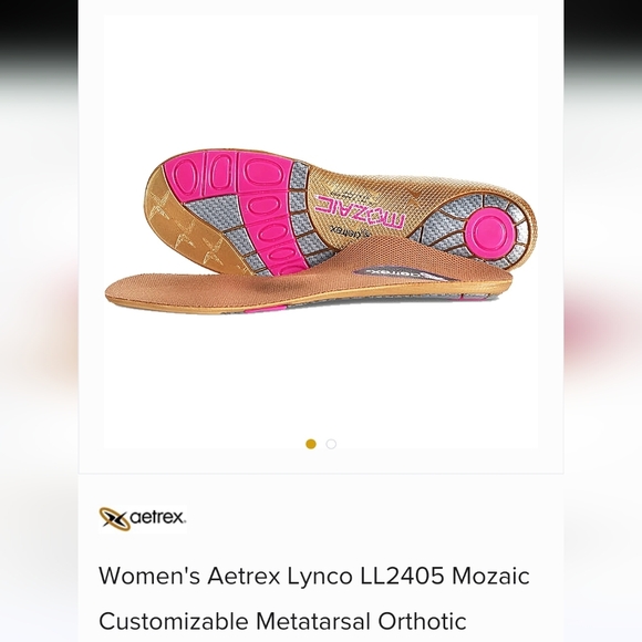 Aetrex Shoes - Womens Aetrex Lynco Mozaic Metatarsal Othotic Footbed